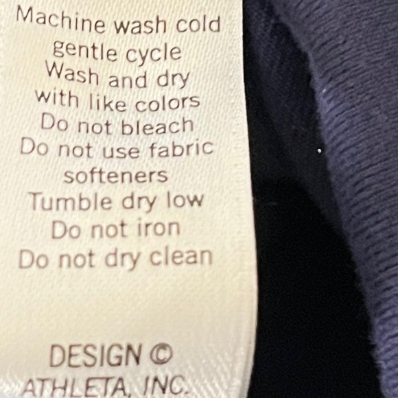 Athleta Navy Leggings with Royal Blue Stripe Size Small - Picture 7 of 9